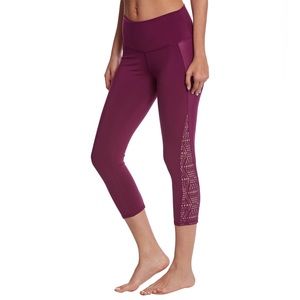 Alo Yoga High Waisted Patina Yoga Capris Womens Stretch Purple Small